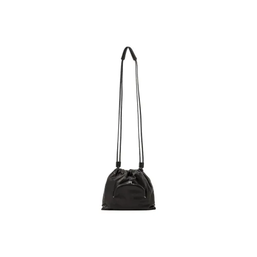 Yohji Yamamoto Leather Crossbody Bag Shoulder Bag Women's Black