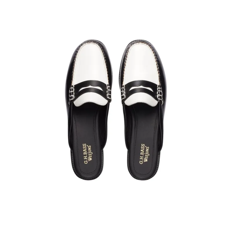 G.H. Bass & Co. Wrap-toe Slippers Women's Black White-3