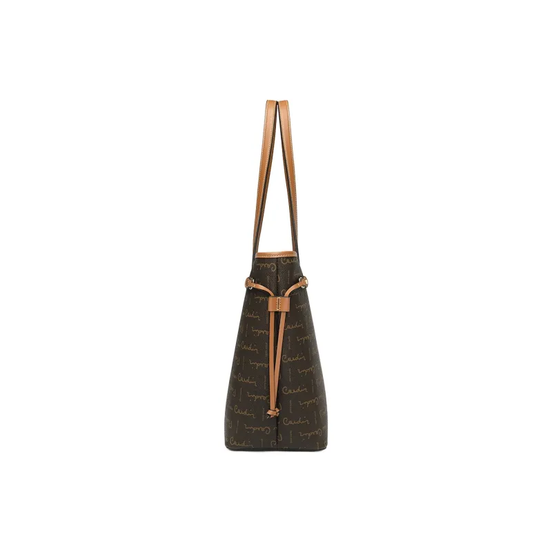 PIERRE CARDIN Pvc Large Capacity, Versatile Use Handbag, Shoulder Bag Regular Women's Coffee/Brown-7