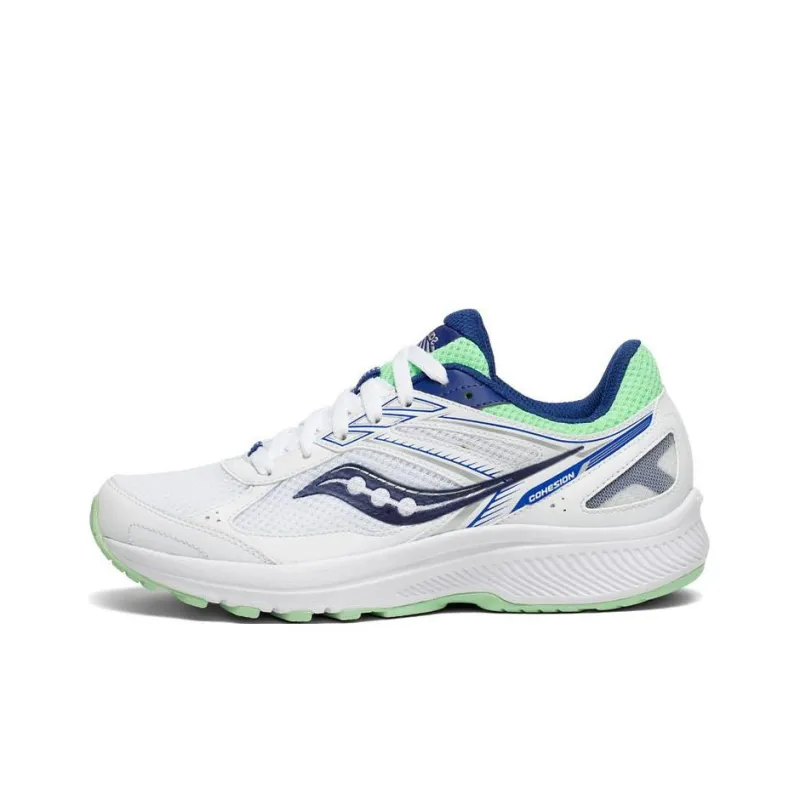 saucony Women's Cohesion 14 'White Navy Mint'-0
