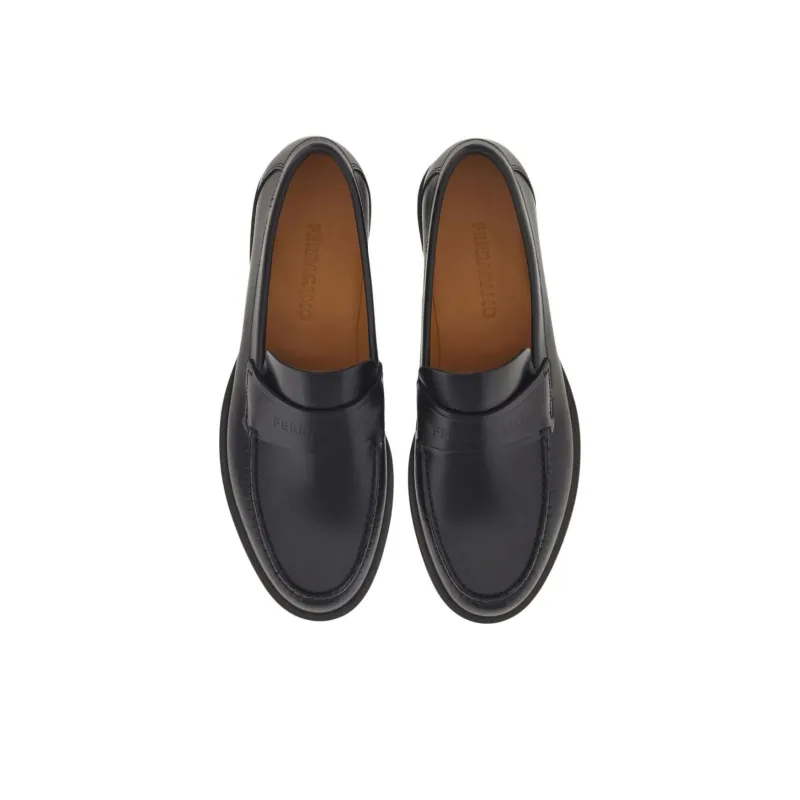 Ferragamo Loafers Men Black-3
