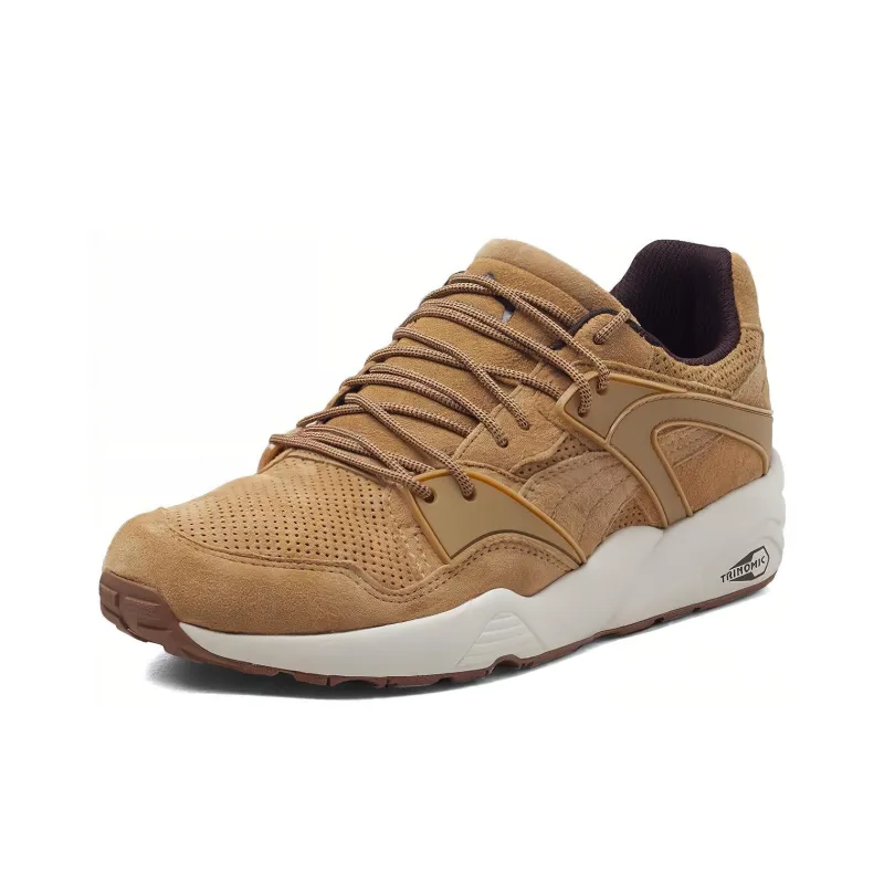 PUMA Blaze Of Glory Cushioning Breathable Lightweight Low Top Marathon Running Shoes Unisex Brown White-2