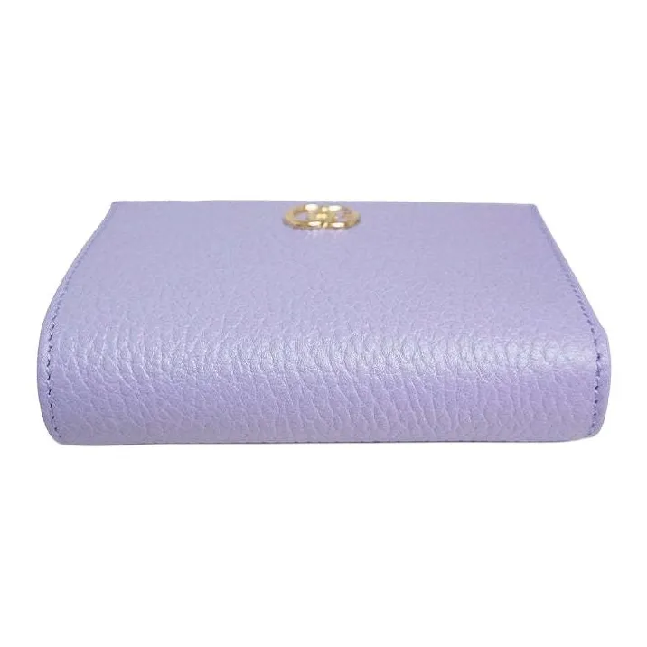 GUCCI GG Marmont Leather Wallet Mini Women's Light Purple-2