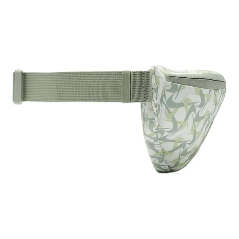 Nike Heritage Fabric Crossbody Bags Fanny Pack Regular Unisex Mountain Peak White & Horizon Green & Dark Mud Gray-1