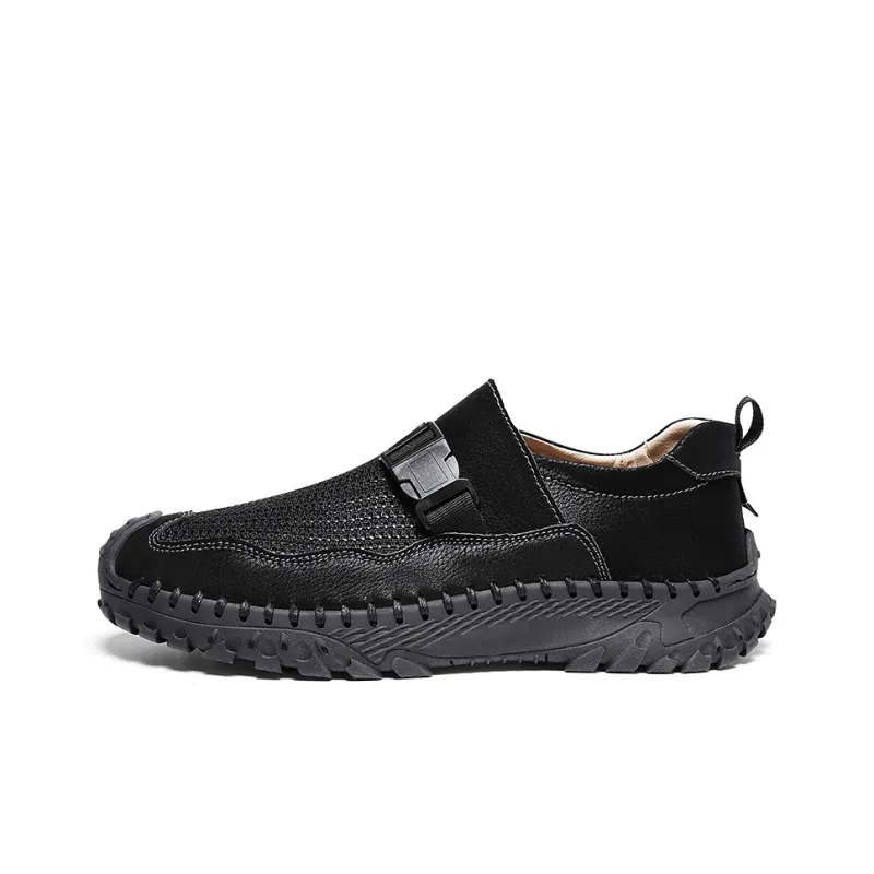Bull charm Casual Shoes Men Low Top Black/Beige/Gray-0