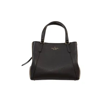 Kate Spade Leather Tote Bag Shopping Bag Shoulder Bag Crossbody Bag Handbag Medium Size Women's Black