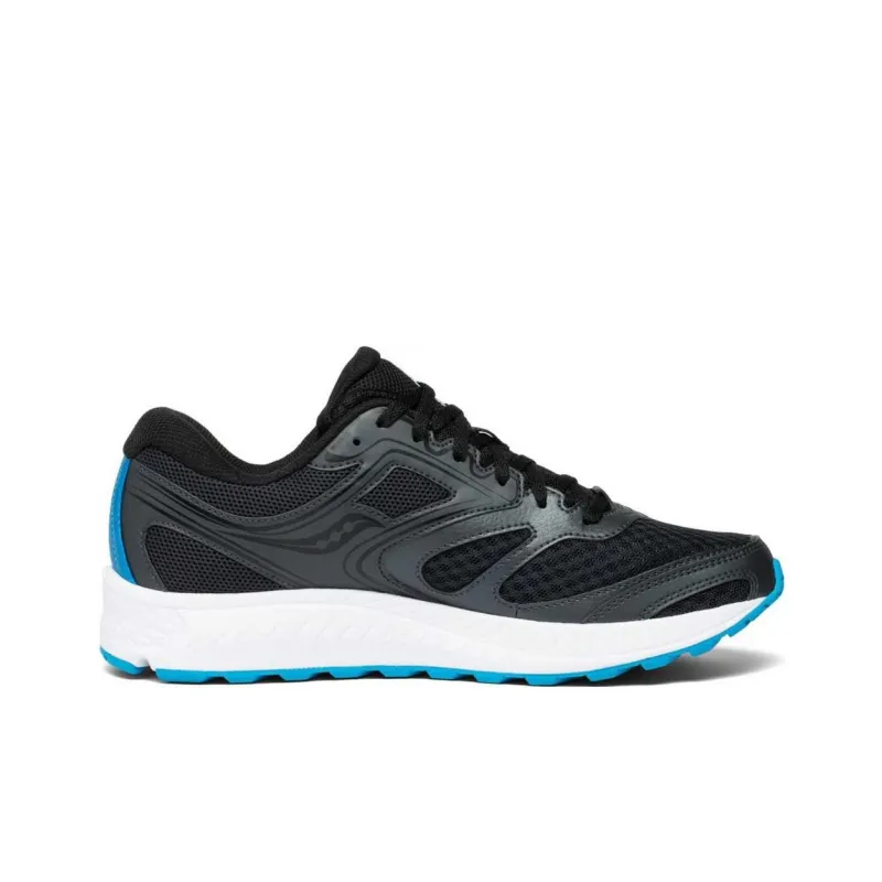 Saucony Cohesion 12 Cushioning Lightweight Low-Top Running Shoes Men's Black Blue-1