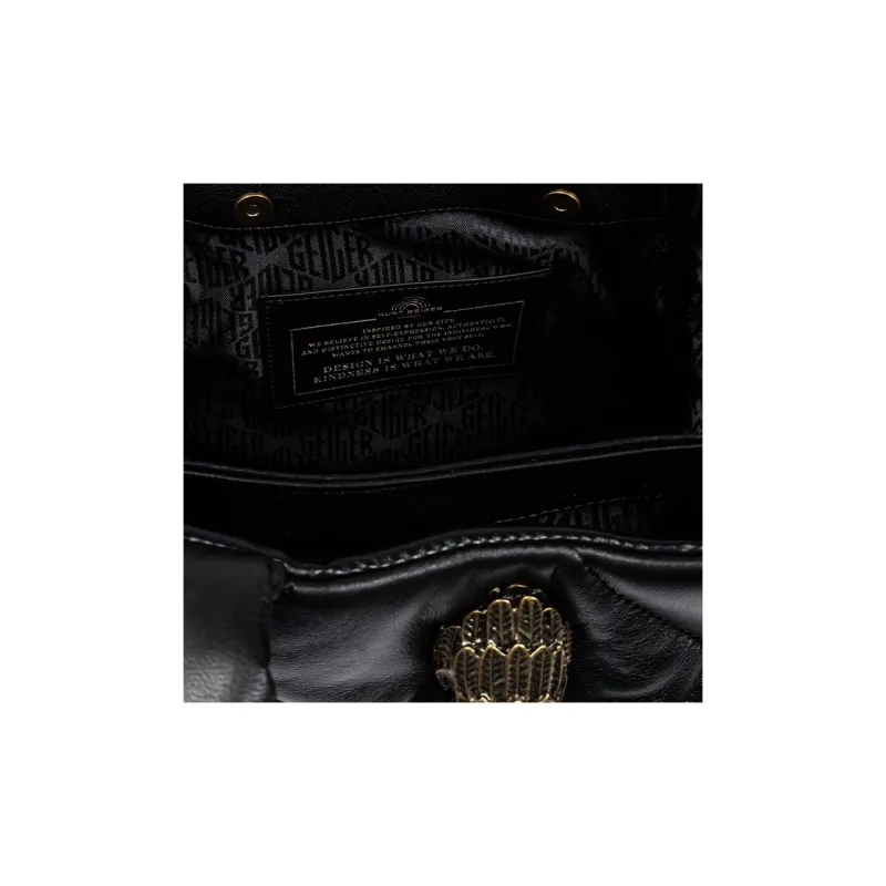 Kurt Geiger London Leather Shoulder Bag Crossbody Bag Handbag Women's Black-4