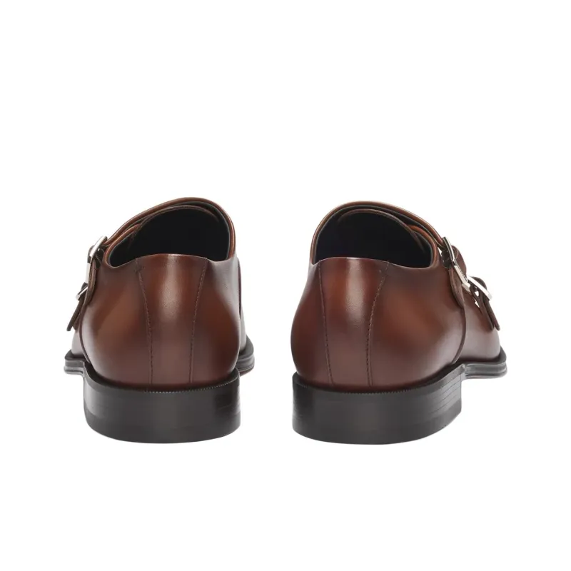 HUGO BOSS Cap-toe Dress Shoes Men's Brown-3
