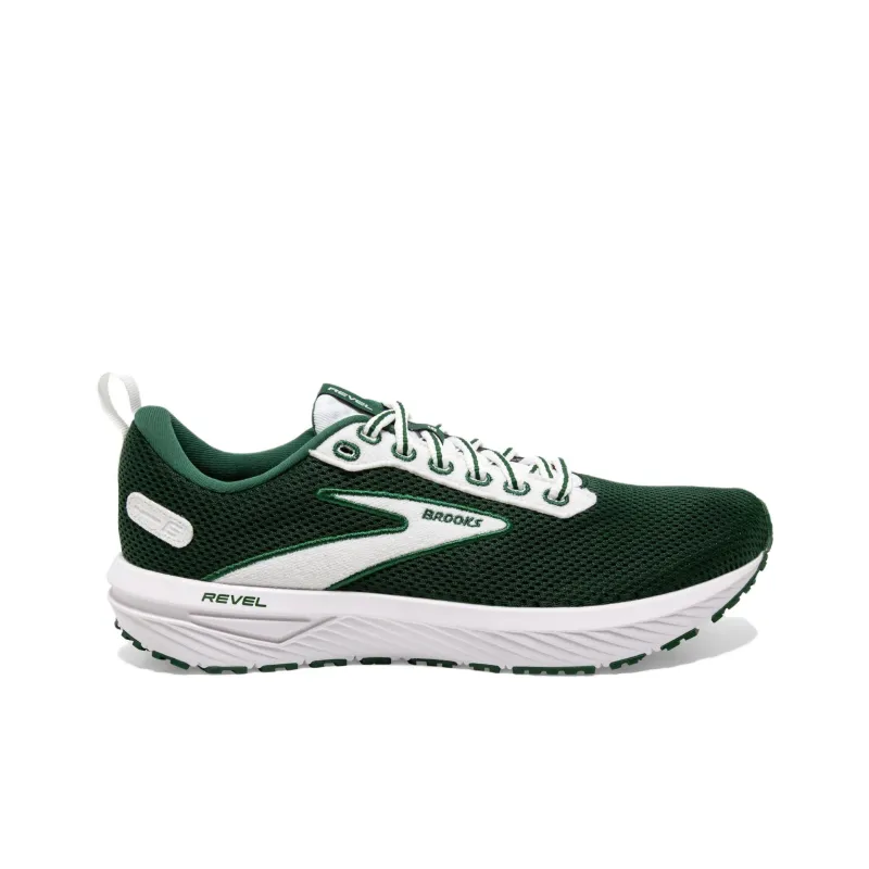 Brooks Revel 6 Cushioned Slip-Resistant Low-Top Casual Running Shoes Men's Green-1