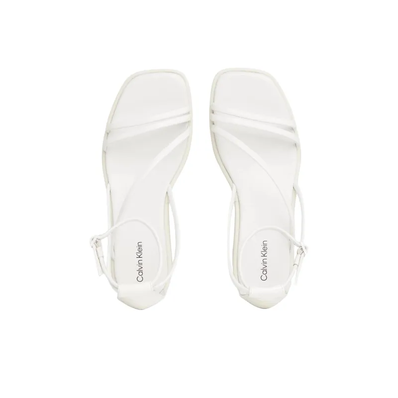 CALVIN KLEIN Strap Sandals 6cm Women's White-3