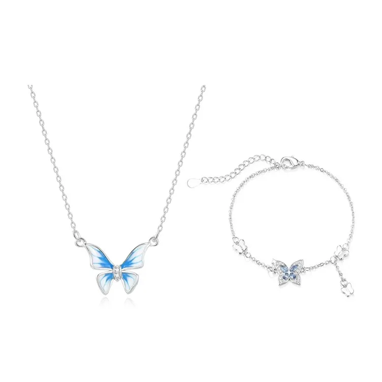 Silver Trim Alloy Necklaces Women's-9