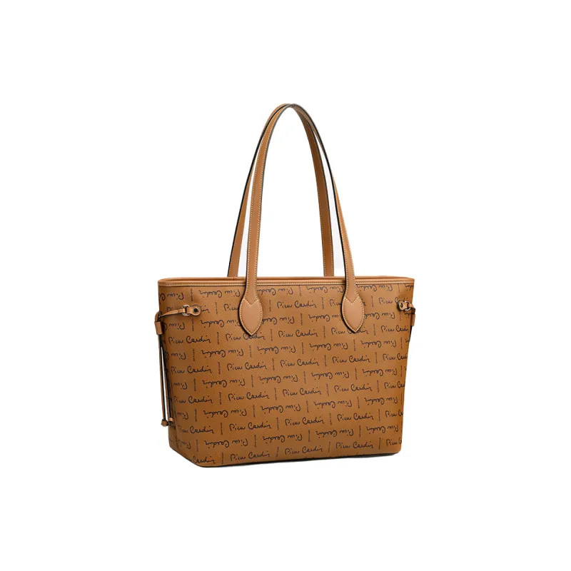 PIERRE CARDIN Pvc Large Capacity, Versatile Use Handbag, Shoulder Bag Regular Women's Coffee/Brown-3