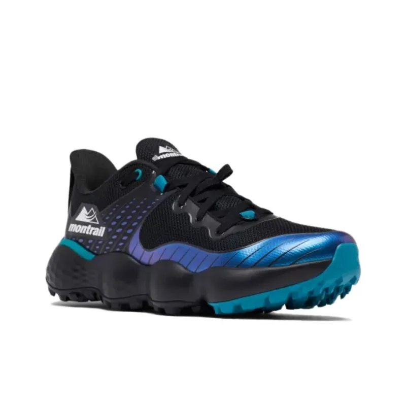 Columbia Montrail Cushioning Anti Slip And Wear Resistant Low Top Trail Running Y2k Running Shoes Men's Black Blue-2