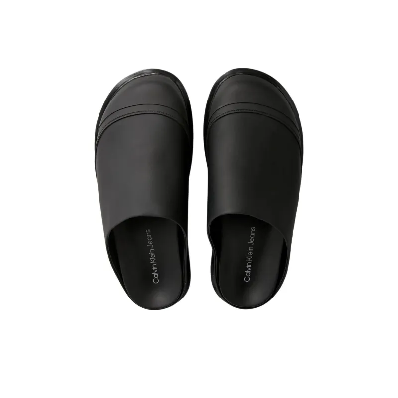CALVIN KLEIN Wrap-toe Slippers Men's Black-4