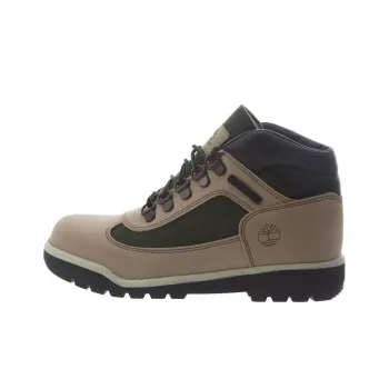 Timberland Cushioning, Wear Resistant Mid Top Kids' Outdoor Shoes Brown Green Teenagers