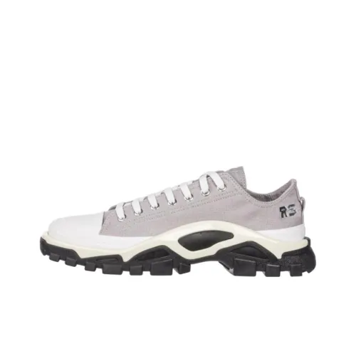 Adidas X Raf Simons Detroit Runner Contrast Sole Low-top Cotton Sneakers