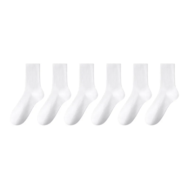 H YXIANG Mid Calf Socks Men's 6 Pack-4