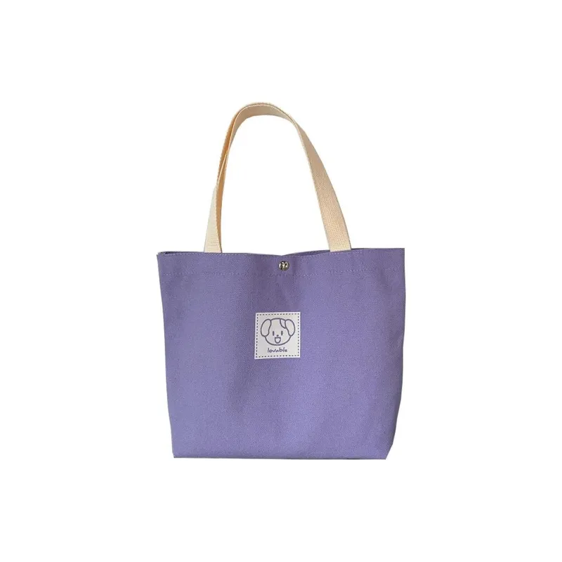 PULUWIRR Canvas Shoulder Bag, Handbag Medium Size Women's Beige/Black/Purple/Red/Emerald Green/Dark Green-3