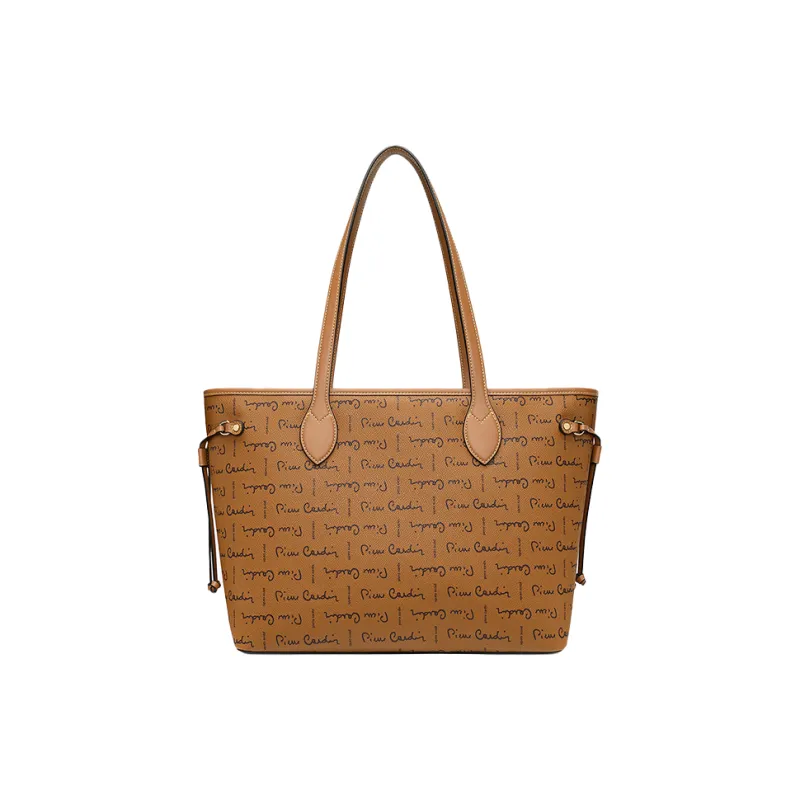 PIERRE CARDIN Pvc Large Capacity, Versatile Use Handbag, Shoulder Bag Regular Women's Coffee/Brown-0