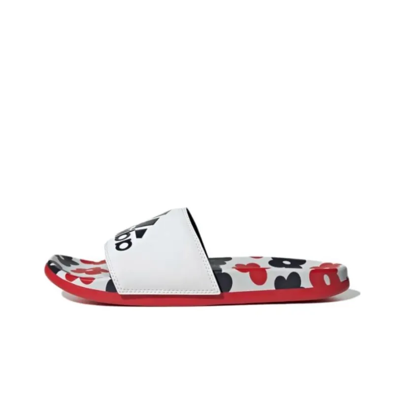 Adidas Adilette Comfort Slides Cloud White Better Scarlet Women's-0