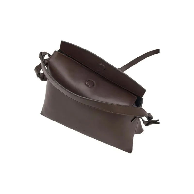 AESTHER EKME Grained Calfskin Shoulder Bag Crossbody Bag Handbag Mini Women's Brown-2