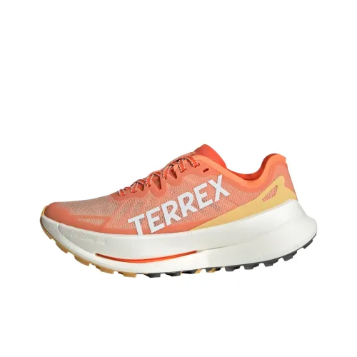 Adidas TERREX AGRAVIC SPEED Cushioning Wear Resistant Low Top Running Shoes Men's Orange