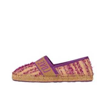 MOSCHINO Logo Band Espadrilles Women's Purple