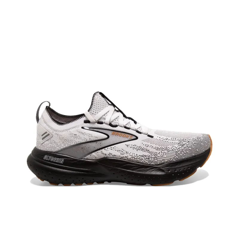 Brooks Glycerin 21 Anti Slip Wear Resistant Low Top Running Shoes Men's Gray Black-1