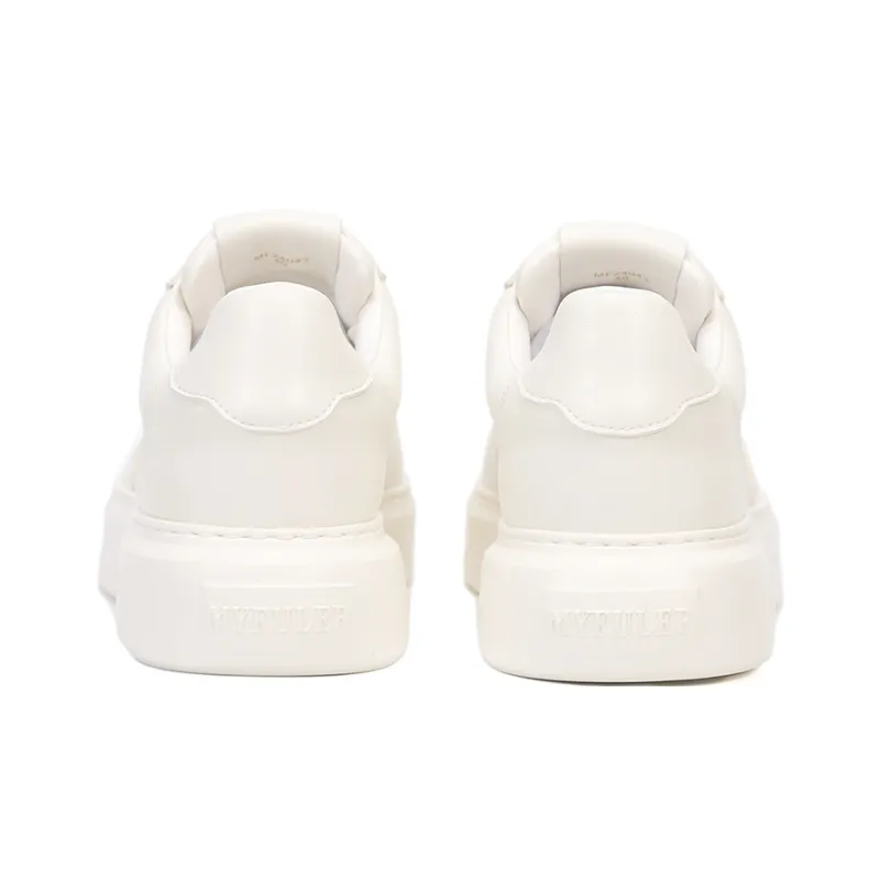 MYFULER Men's Casual Shoes Men's White-4