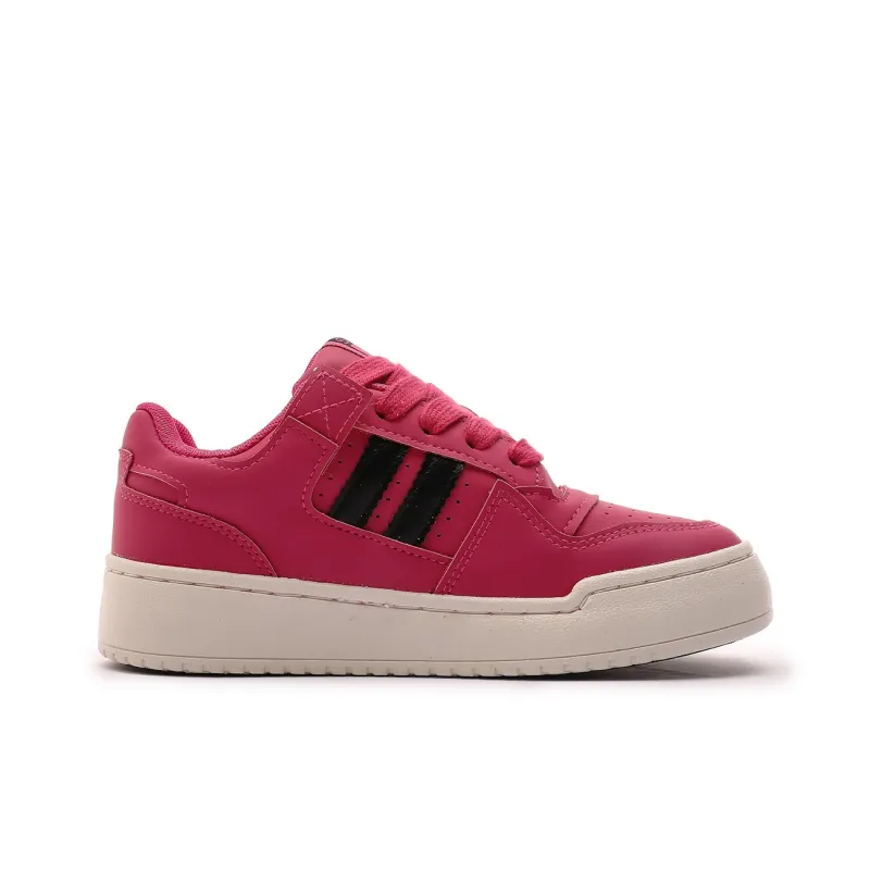 Mengsai Coverage Slip Resistant Low Top Skateboard Shoes Women's Rose Red-2
