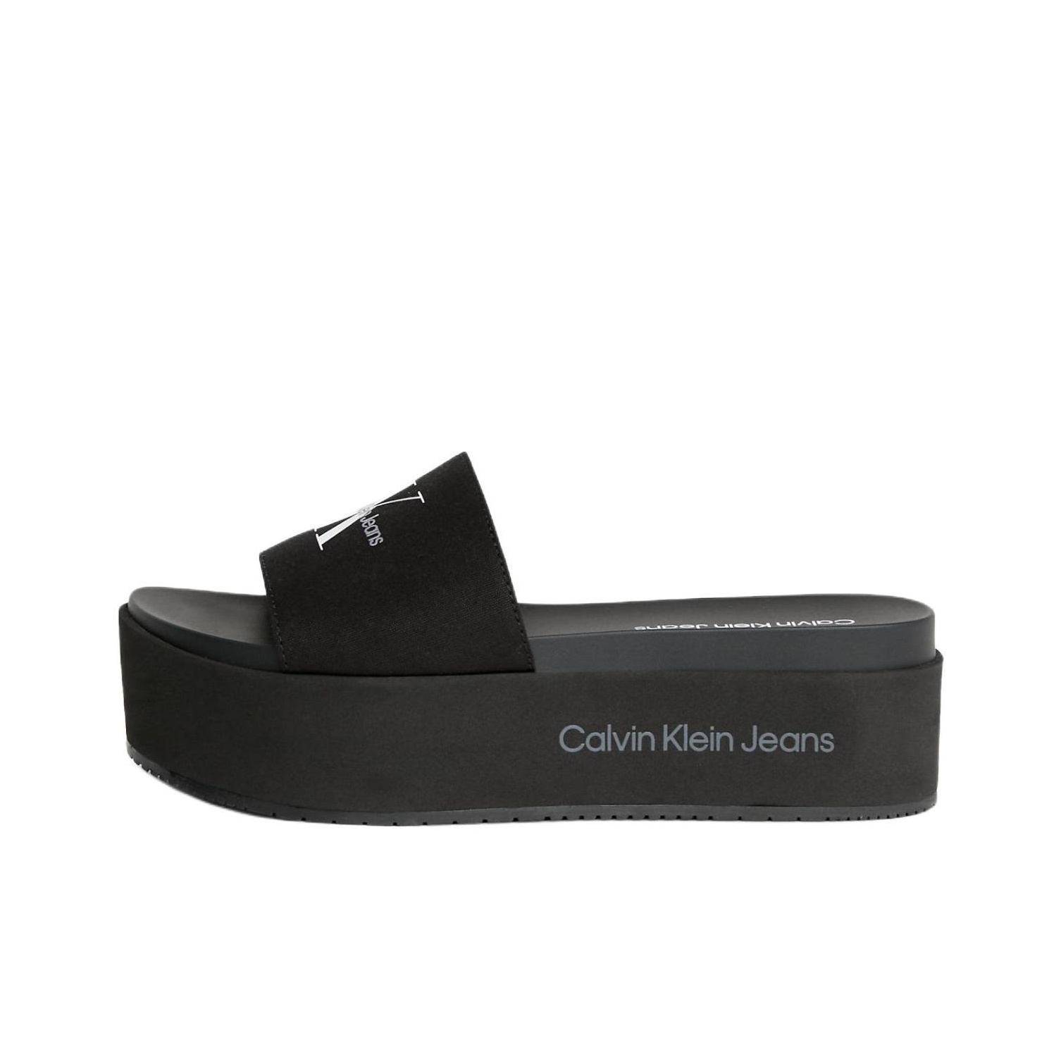 Calvin klein black flip flops best sale