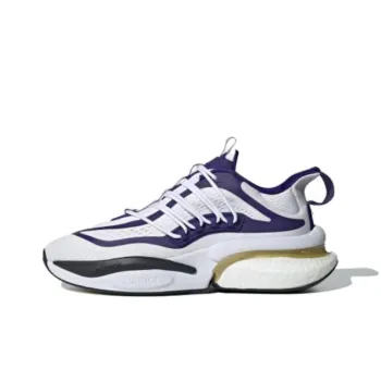 Adidas Washington Alphaboost V1 Cloud White Team College Purple Core Black