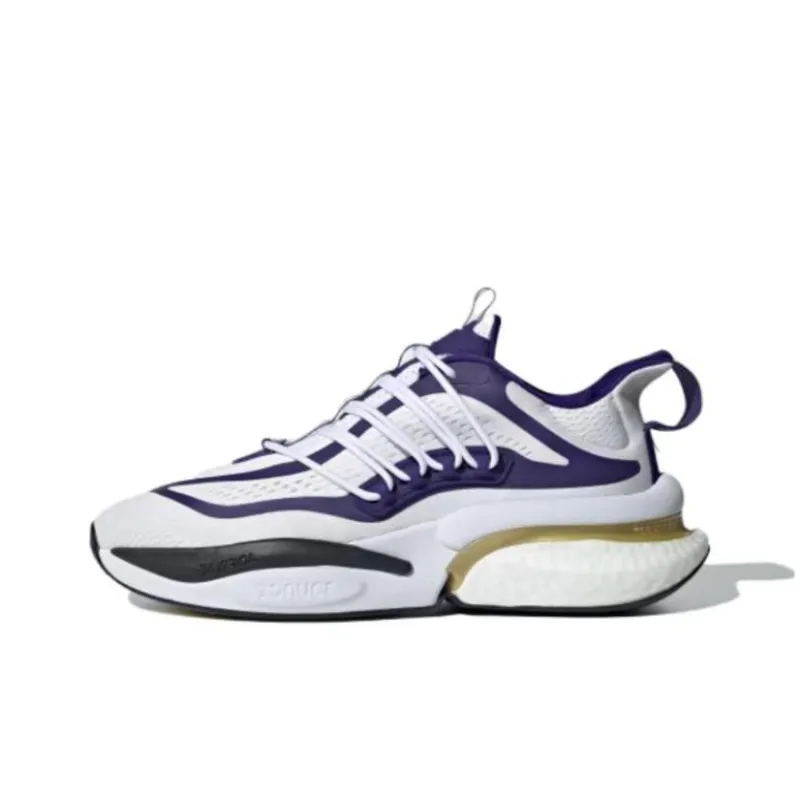 Adidas Washington Alphaboost V1 Cloud White Team College Purple Core Black-0