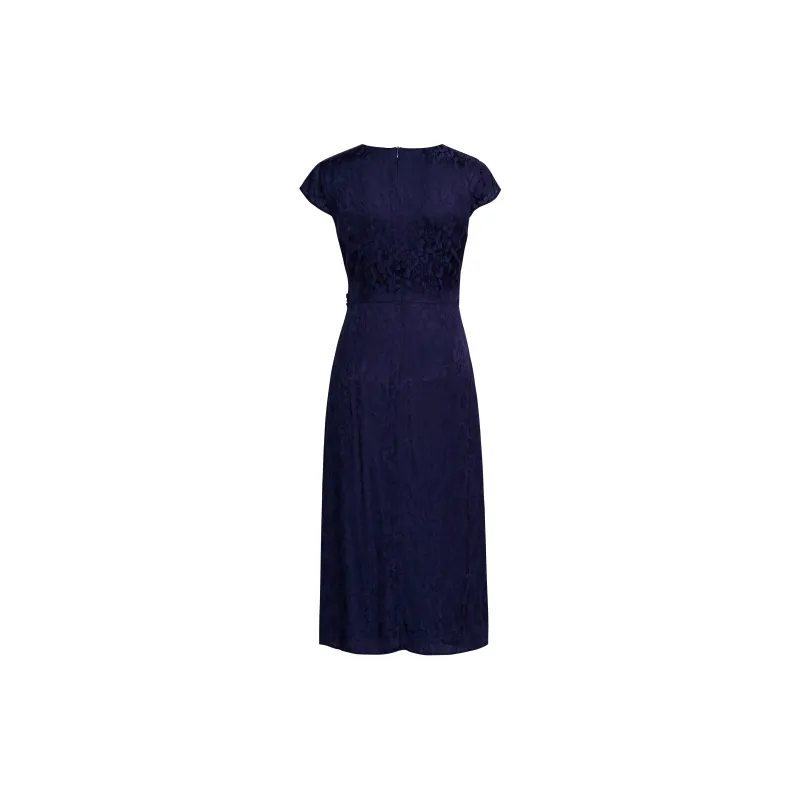 ROEYSHOUSE Short Sleeved Dress Women's Royal Blue-1