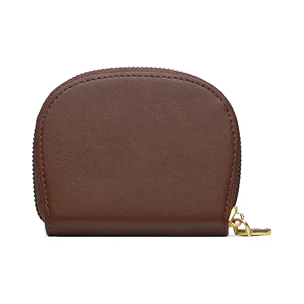 Disney Minnie Series PU Card Holder Coin Purse ID Holder Card Sleeve Business Card Holder Regular Women's Brown-2