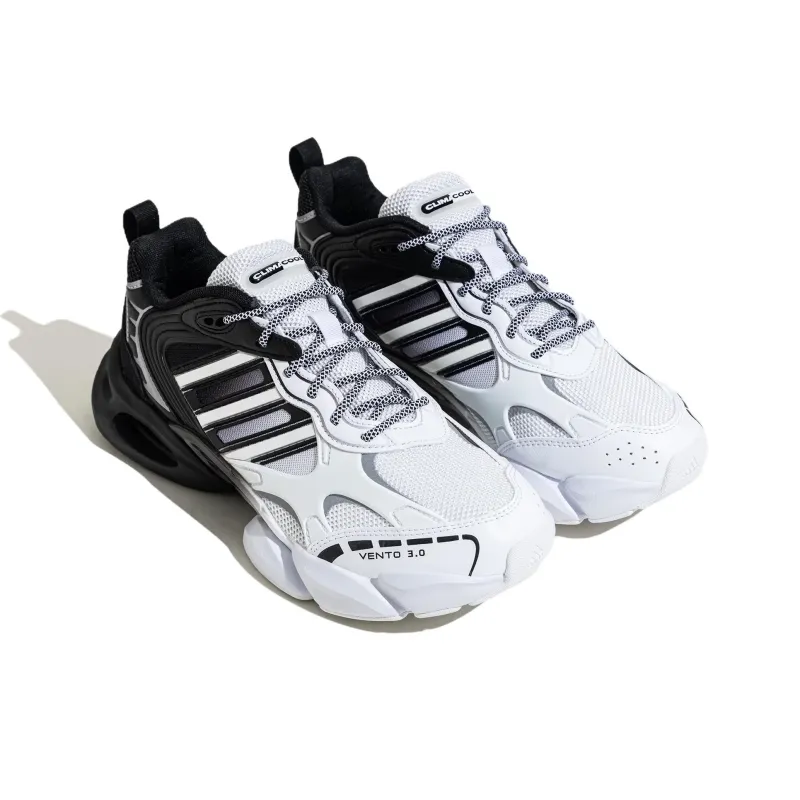 Adidas CLIMACOOL VENTO 3.0 Low Top Casual Running Shoes Men's White Black-2