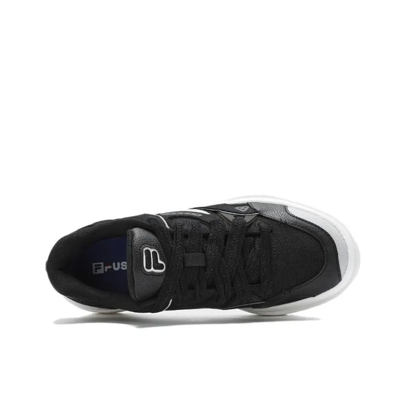 FILA FUSION 50 50 Slip Resistant Cushioning Wear Resistant Low Top Skateboard Shoes Women's Black/Lunar Rock Gray-5
