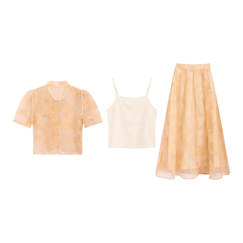 SNZX Two Piece Skirt Sets Women's-1