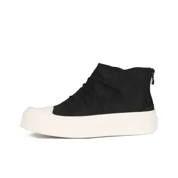Thai Points Durable Breathable Mid-Top Skateboard Shoes Men's Black