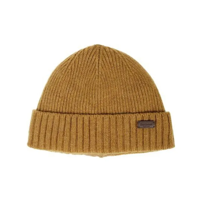 BARBOUR Logo Patch Knitted Beanie-0