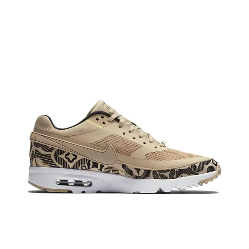 Nike Air Max BW Cushioning Anti-Slip Wear-Resistant Breathability Low-Top Running Shoes Men's Beige-1
