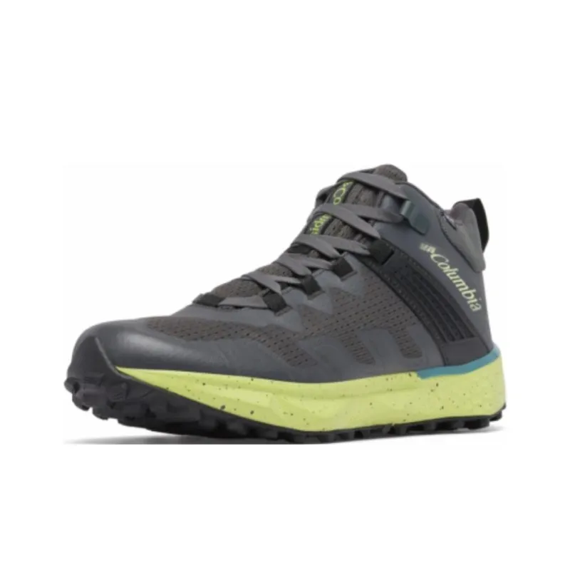 Columbia Facet 75 Cushioned Anti-Slip Wear-Resistant And Water-Resistant Mid-Top Hiking Boots Men's Gray Green-0
