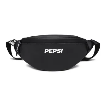 Pepsi Membrana Dermalis Fanny Pack Sling Bag Shoulder Bag Crossbody Bag Small Size Unisex Black/Jasper