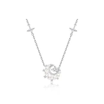 FANCI S925 Silver Necklaces Women's Silver Gold