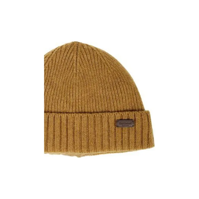 BARBOUR Logo Patch Knitted Beanie-2