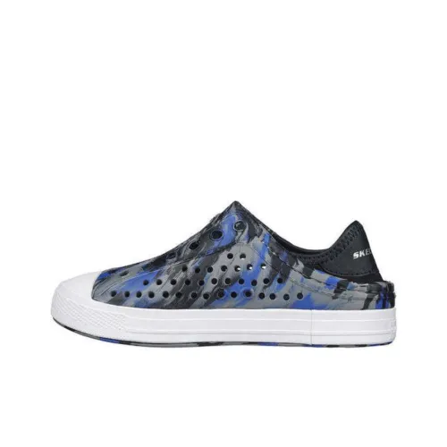 Skechers Foamies Clogs Men's Black Gray Blue
