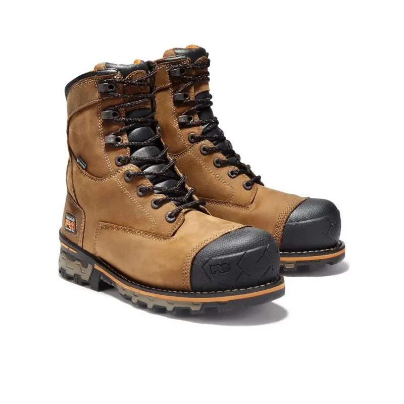 Timberland Boondock Durable Cushioning Short Outdoor Boots Men's Brown-2