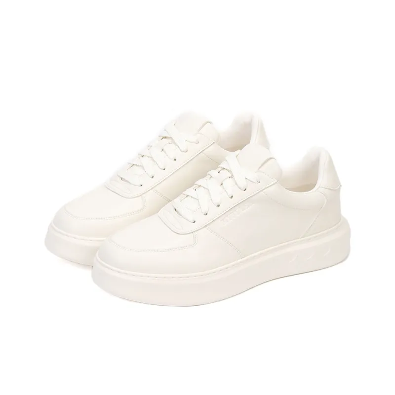 MYFULER Men's Casual Shoes Men's White-2