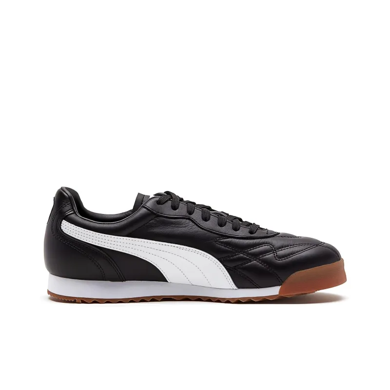 PUMA Roma Anniversario Anniversario Anti-Slip And Wear-Resistant Lightweight Low-Top Training Shoes Men's Black White-1